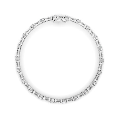 7CTW Round Lab Grown Diamond (F/VS ) Bracelet in 14K Gold