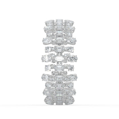 34.5CTW Mix Shaped Lab Grown Diamond (F/VS) Bracelet in 14K Gold