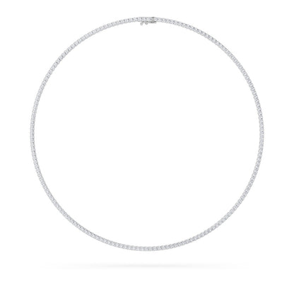 9.5CTW Round Shaped Lab Grown Diamond (F/VS) Petite Line Necklace in 14K Gold
