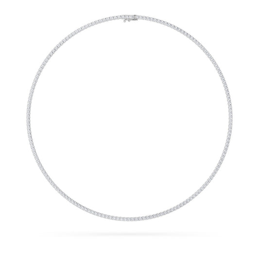 9.5CTW Round Shaped Lab Grown Diamond (F/VS) Petite Line Necklace in 14K Gold