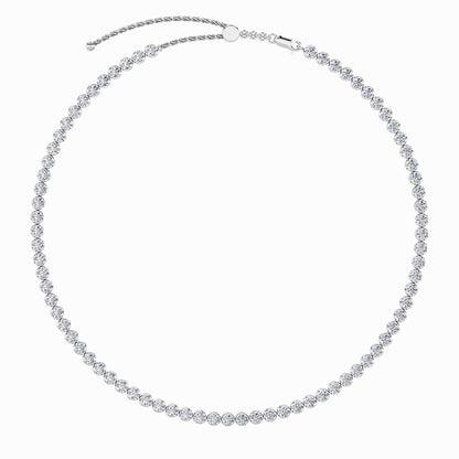 11CTW Round Shaped Lab Grown Diamond (F/VS)  Necklace in 14K Gold