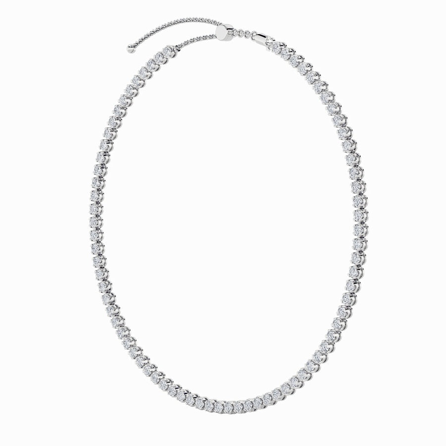 11CTW Round Shaped Lab Grown Diamond (F/VS)  Necklace in 14K Gold