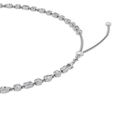 10CTW Pear Shaped Lab Grown Diamond (F/VS) Necklace in 14K Gold