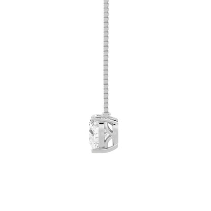 1CTW Heart Shaped Lab Grown Diamond (F/VS) Heart Shaped Necklace in 14K Gold