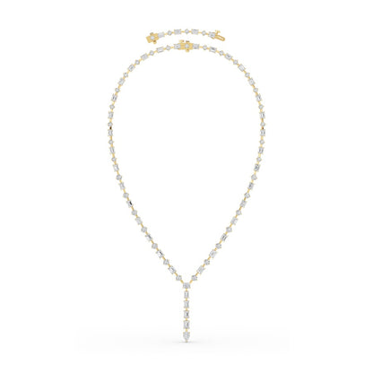 20CTW Mix Shaped Lab Grown Diamond (F/VS ) Necklace in 14K Gold