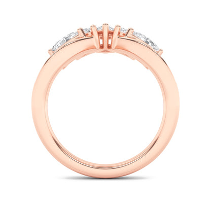 1.5CTW Marquise Shaped Lab Grown Diamond (F/VVS) Fancy Contour Ring in 14K Gold