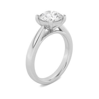 1CTW Round Shaped Lab Grown Diamond (F/VS) Insert Jacket Ring in 14K Gold