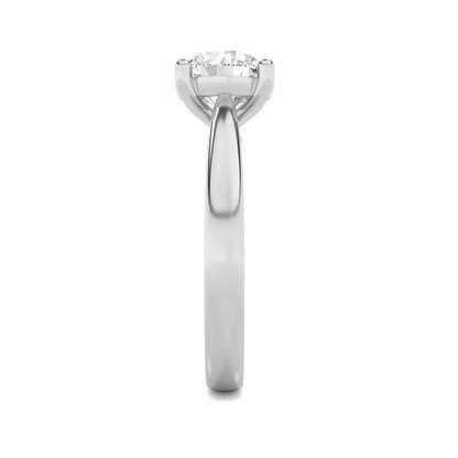 1CTW Round Shaped Lab Grown Diamond (F/VS) Insert Jacket Ring in 14K Gold