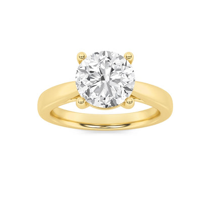 1CTW Round Shaped Lab Grown Diamond (F/VS) Insert Jacket Ring in 14K Gold