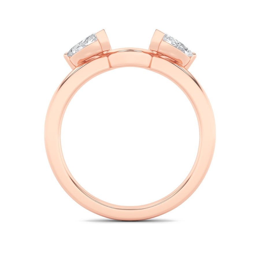 1CTW Marquise Shaped Lab Grown Diamond (F/VS) Wrap Ring in 14K Gold
