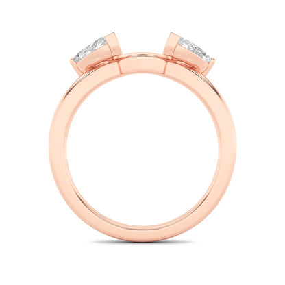 1CTW Marquise Shaped Lab Grown Diamond (F/VS) Wrap Ring in 14K Gold