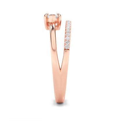 0.5CTW Marquise Shaped Lab Grown Diamond (G/VS) Fashion Ring in 10K Gold