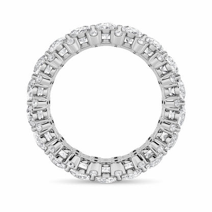 6CTW Oval Shaped Lab Grown Diamond (F/VS) Eternity Band Ring in 14K Gold