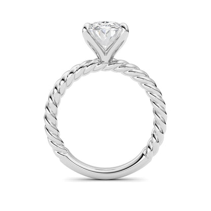 Oval Lab Grown Diamond (F/VS ) Ring in 14K Gold