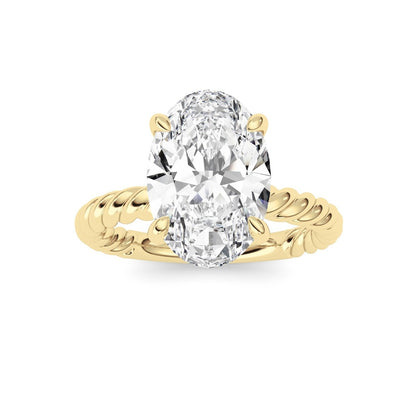 Oval Lab Grown Diamond (F/VS ) Ring in 14K Gold