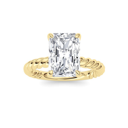 Radiant Lab Grown Diamond (F/VS ) Ring in 14K Gold
