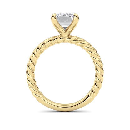 Radiant Lab Grown Diamond (F/VS ) Ring in 14K Gold