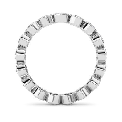 1.8CTW Round Shaped Lab Grown Diamond (F/VS) Eternity Band Ring in 14K Gold