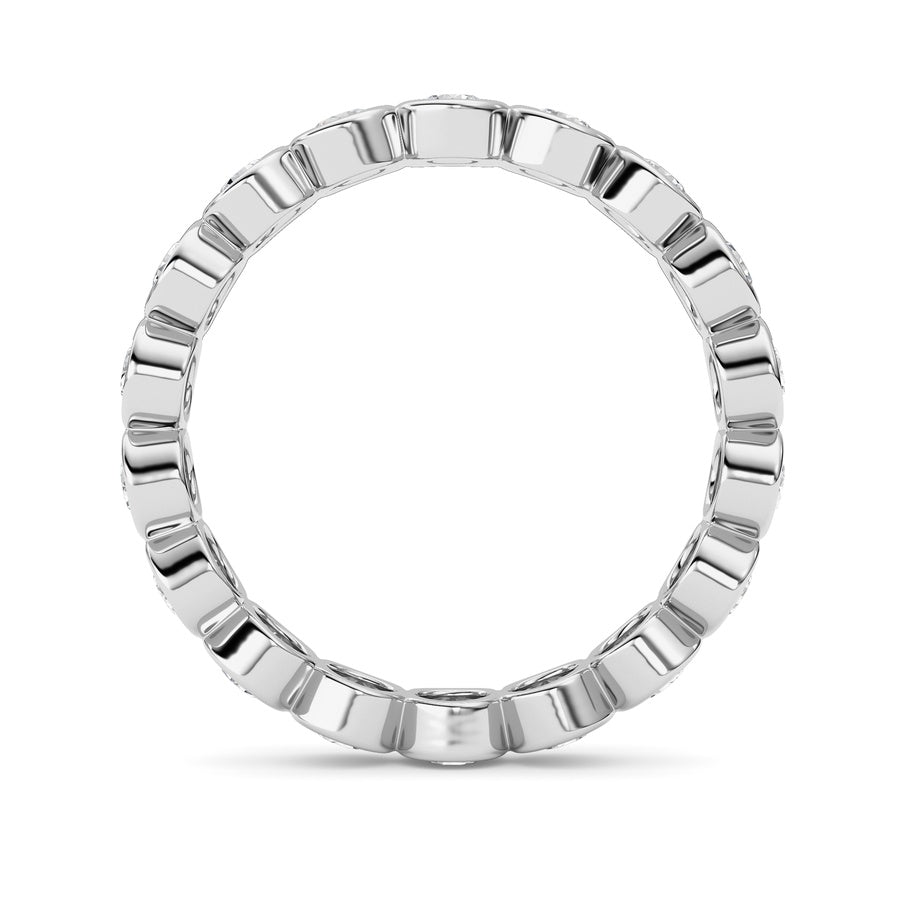 1.8CTW Round Shaped Lab Grown Diamond (F/VS) Eternity Band Ring in 14K Gold