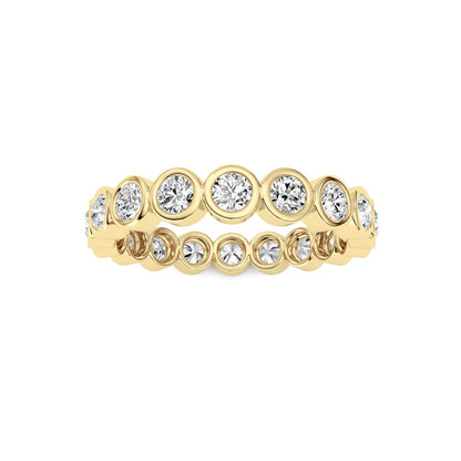 1.8CTW Round Shaped Lab Grown Diamond (F/VS) Eternity Band Ring in 14K Gold