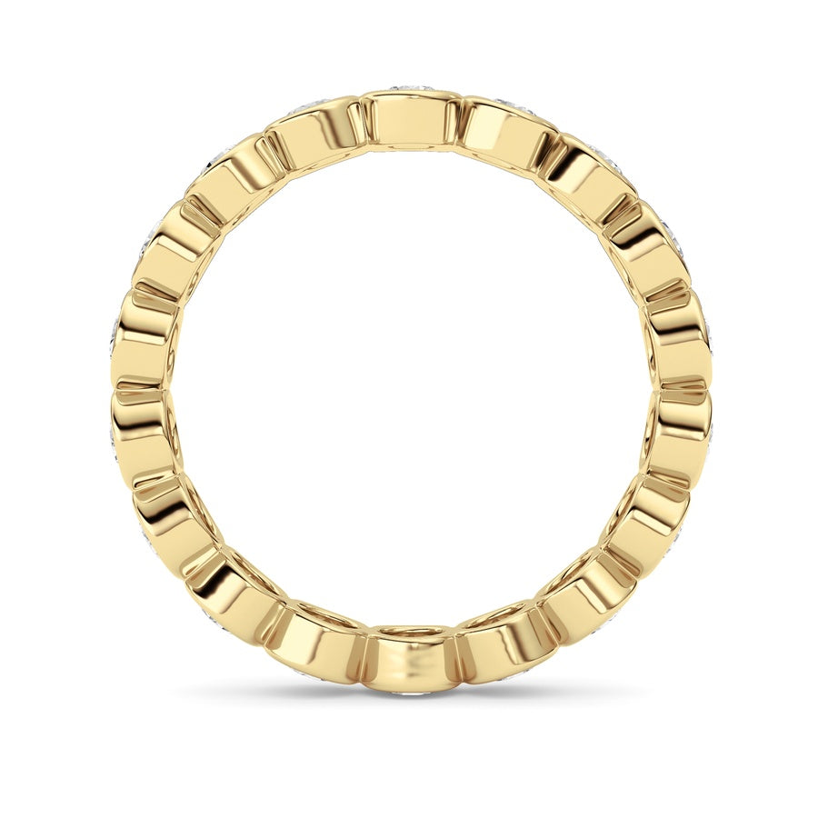 1.8CTW Round Shaped Lab Grown Diamond (F/VS) Eternity Band Ring in 14K Gold