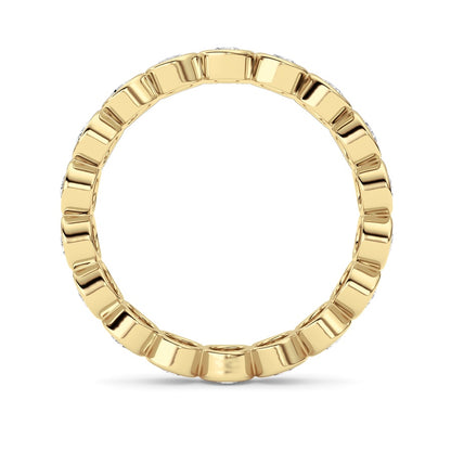 1.8CTW Round Shaped Lab Grown Diamond (F/VS) Eternity Band Ring in 14K Gold