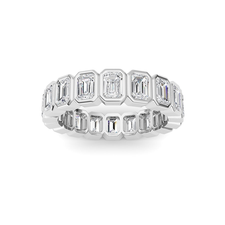2.75CTW Emerald Shaped Lab Grown Diamond (F/VS) Eternity Band Ring in 14K Gold