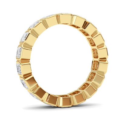 2.75CTW Emerald Shaped Lab Grown Diamond (F/VS) Eternity Band Ring in 14K Gold