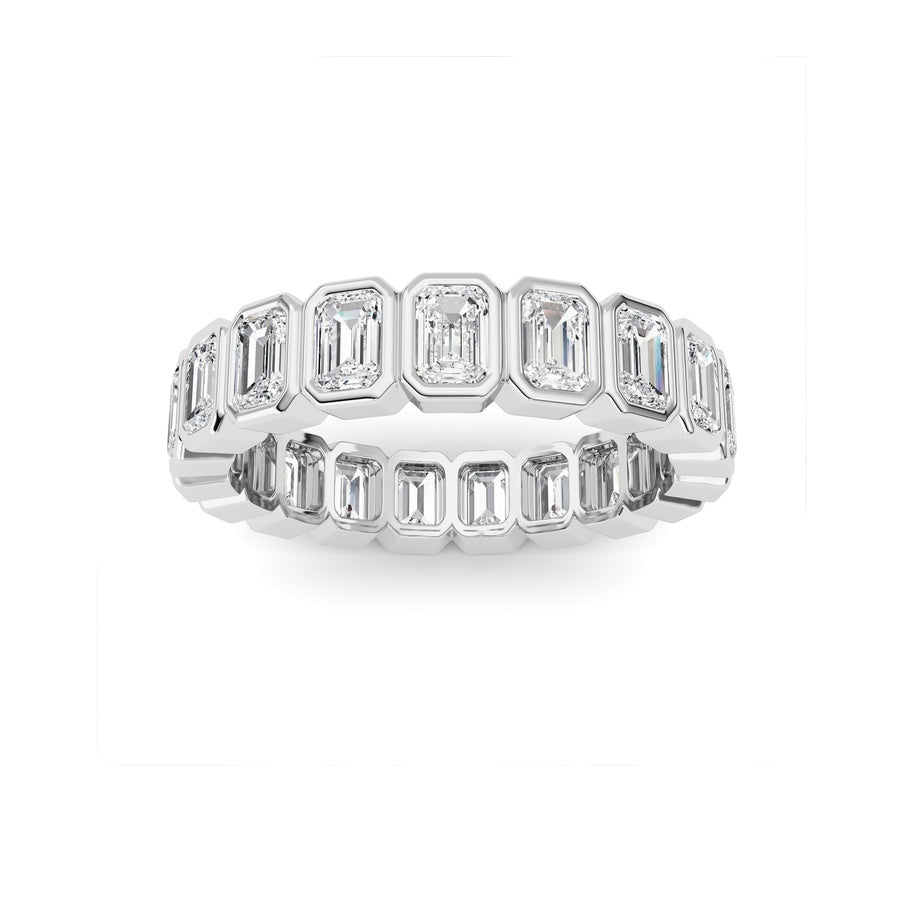 2.75CTW Emerald Shaped Lab Grown Diamond (F/VS) Eternity Band Ring in 14K Gold