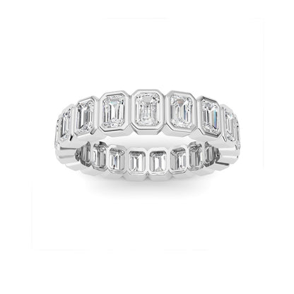 2.75CTW Emerald Shaped Lab Grown Diamond (F/VS) Eternity Band Ring in 14K Gold