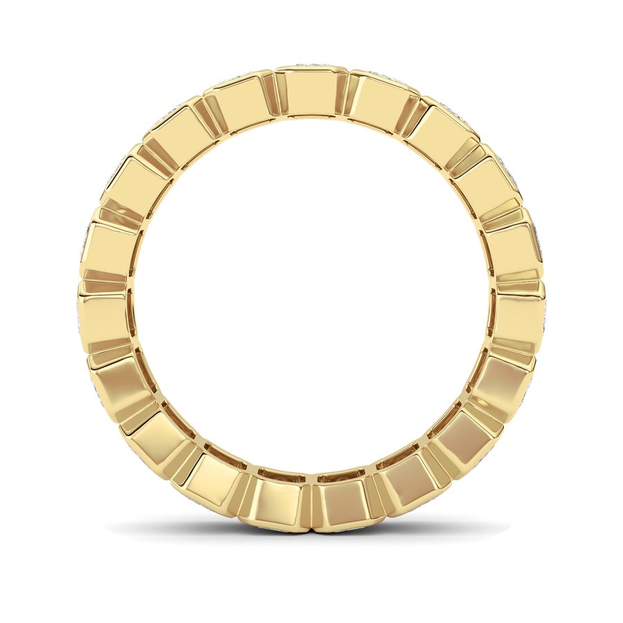2.75CTW Emerald Shaped Lab Grown Diamond (F/VS) Eternity Band Ring in 14K Gold
