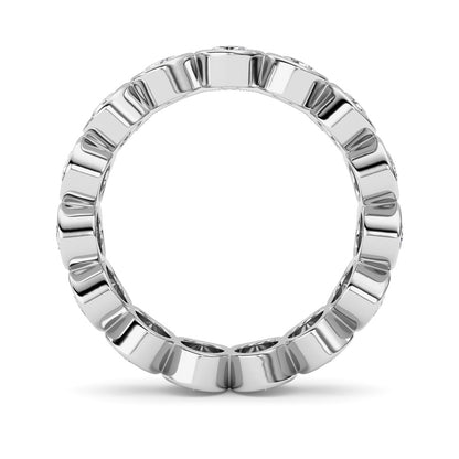 2.2CTW Oval Shaped Lab Grown Diamond (F/VS) Eternity Band Ring in 14K Gold