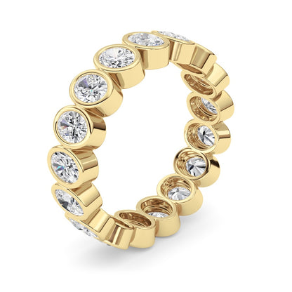 2.5CTW Oval Shaped Lab Grown Diamond (F/VS) Eternity Band Ring in 14K Gold