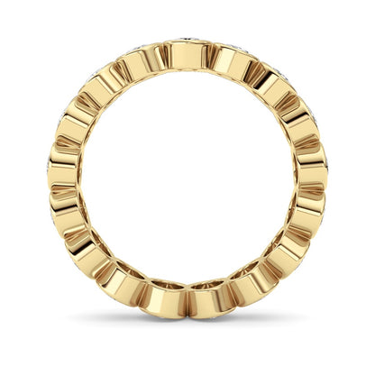 2.5CTW Oval Shaped Lab Grown Diamond (F/VS) Eternity Band Ring in 14K Gold