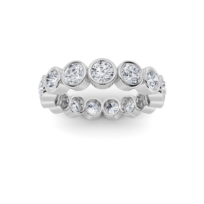2.2CTW Round Shaped Lab Grown Diamond (F/VS) Eternity Band Ring in 14K Gold