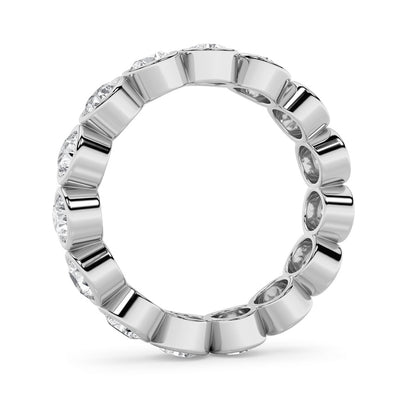 2.2CTW Round Shaped Lab Grown Diamond (F/VS) Eternity Band Ring in 14K Gold