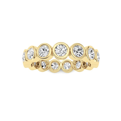 2.3CTW Round Shaped Lab Grown Diamond (F/VS) Eternity Band Ring in 14K Gold
