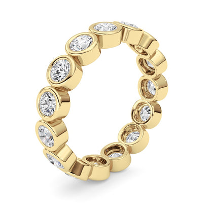 2.3CTW Round Shaped Lab Grown Diamond (F/VS) Eternity Band Ring in 14K Gold