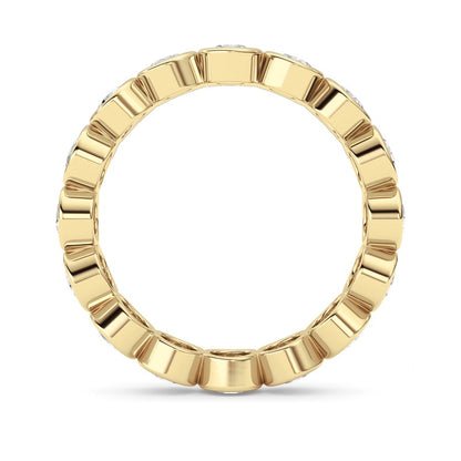 2.4CTW Round Shaped Lab Grown Diamond (F/VS) Eternity Band Ring in 14K Gold