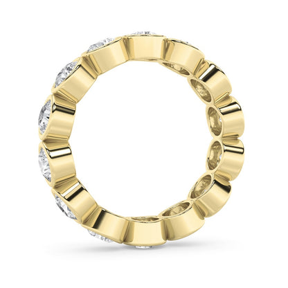 2.5CTW Round Shaped Lab Grown Diamond (F/VS) Eternity Band Ring in 14K Gold