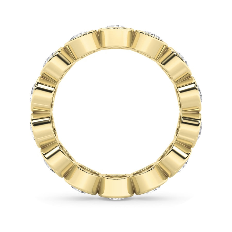 2.5CTW Round Shaped Lab Grown Diamond (F/VS) Eternity Band Ring in 14K Gold