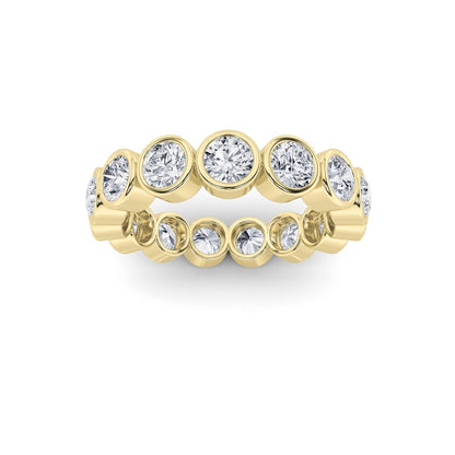 2.7CTW Round Shaped Lab Grown Diamond (F/VS) Eternity Band Ring in 14K Gold