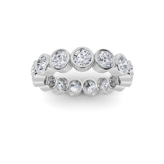 2.75CTW Round Shaped Lab Grown Diamond (F/VS) Eternity Band Ring in 14K Gold