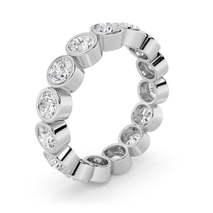 2.75CTW Round Shaped Lab Grown Diamond (F/VS) Eternity Band Ring in 14K Gold