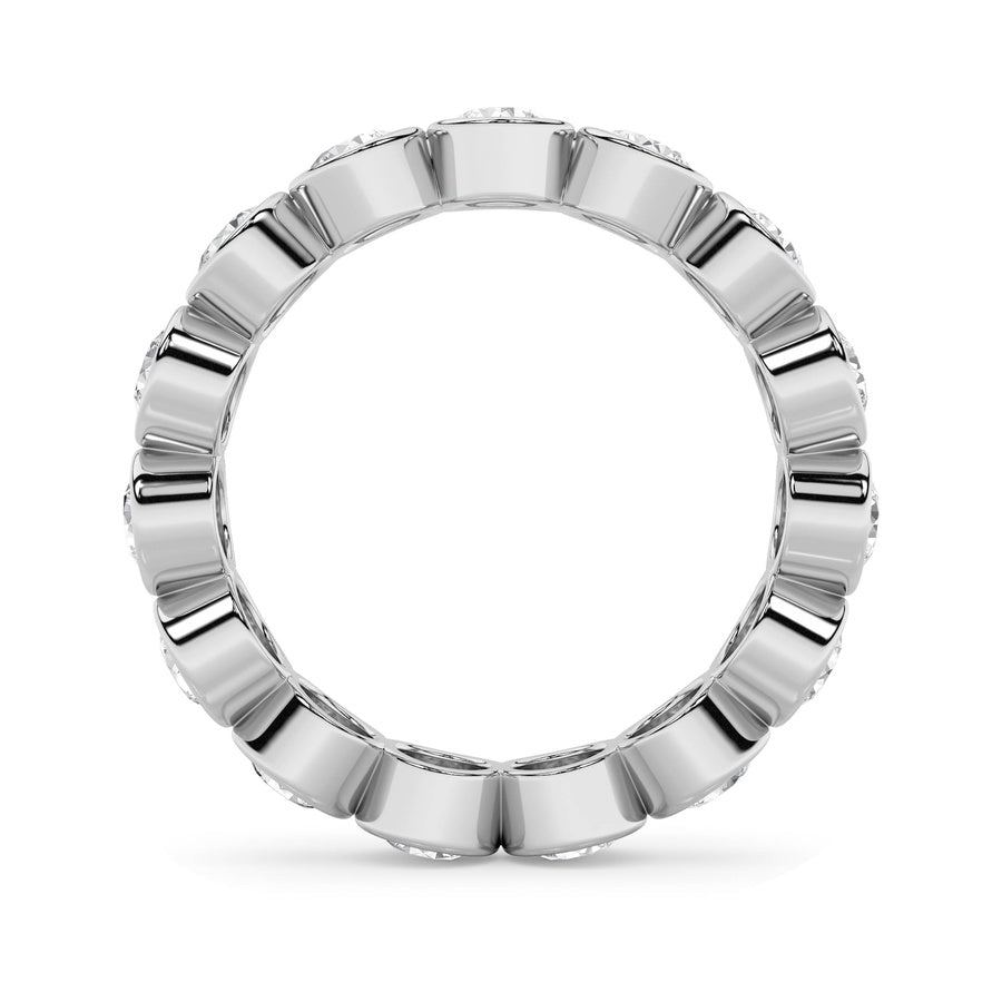 2.75CTW Round Shaped Lab Grown Diamond (F/VS) Eternity Band Ring in 14K Gold