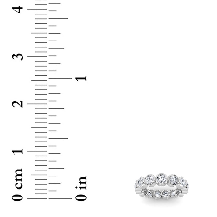 2.75CTW Round Shaped Lab Grown Diamond (F/VS) Eternity Band Ring in 14K Gold