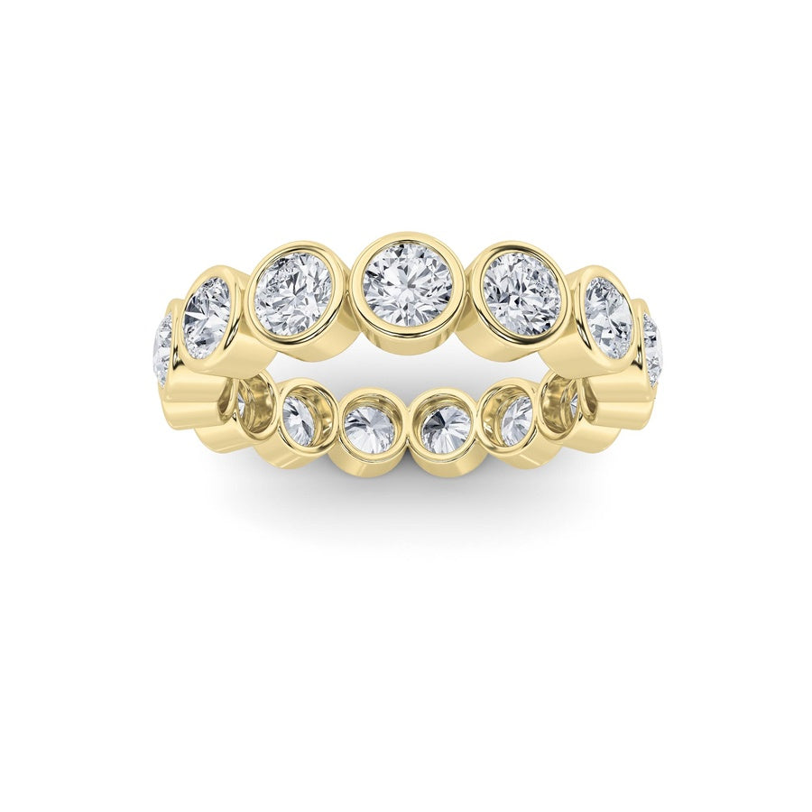 2.75CTW Round Shaped Lab Grown Diamond (F/VS) Eternity Band Ring in 14K Gold