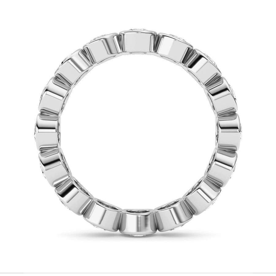 2.9CTW Round Shaped Lab Grown Diamond (F/VS) Eternity Band Ring in 14K Gold
