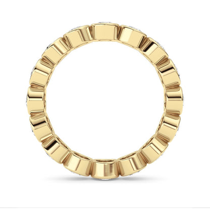2.9CTW Round Shaped Lab Grown Diamond (F/VS) Eternity Band Ring in 14K Gold