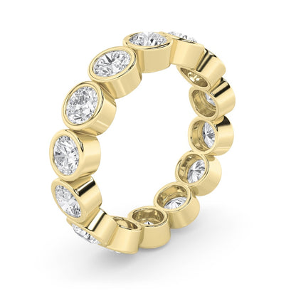 3CTW Round Shaped Lab Grown Diamond (F/VS) Eternity Band Ring in 14K Gold